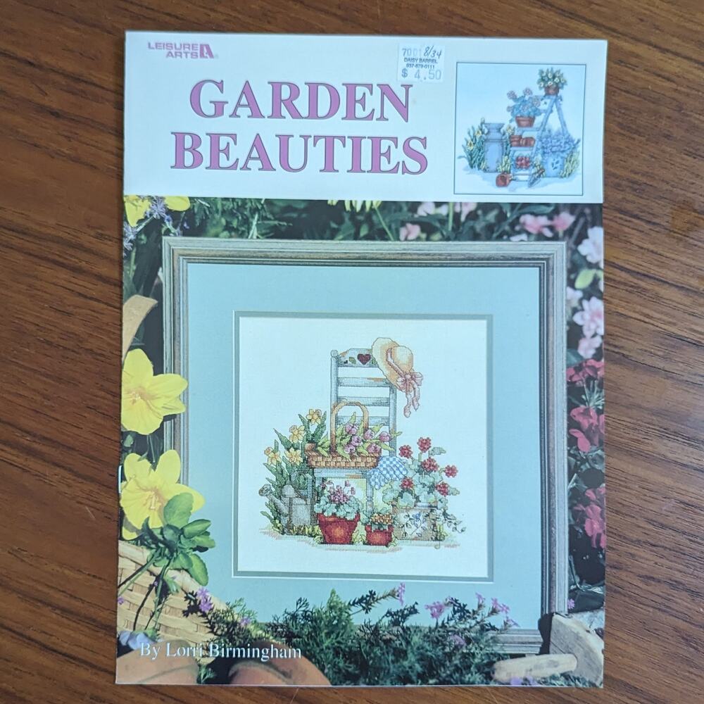 Garden Beauties Cross Stitch Pattern 1995